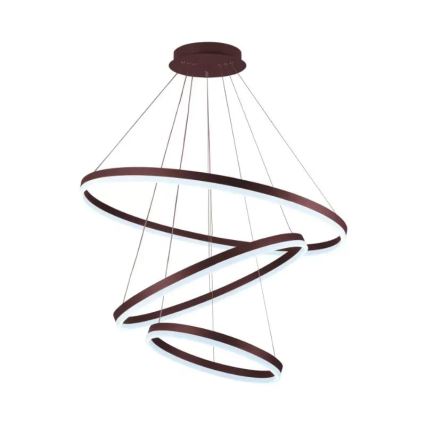 LED ljusreglerad ljuskrona på textilsladd LED/125W/230V 3000-6500K diameter 80 cm + fjärrkontroll