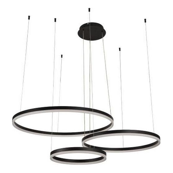 LED ljusreglerad ljuskrona på textilsladd LED/125W/230V 3000-6500K + fjärrkontroll