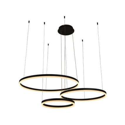 LED ljusreglerad ljuskrona på textilsladd LED/125W/230V 3000-6500K + fjärrkontroll