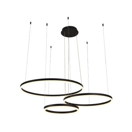 LED ljusreglerad ljuskrona på textilsladd LED/125W/230V 3000-6500K + fjärrkontroll