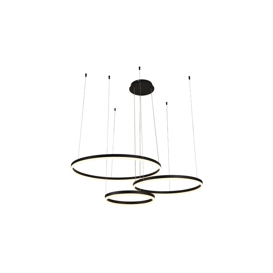 LED ljusreglerad ljuskrona på textilsladd LED/125W/230V 3000-6500K + fjärrkontroll