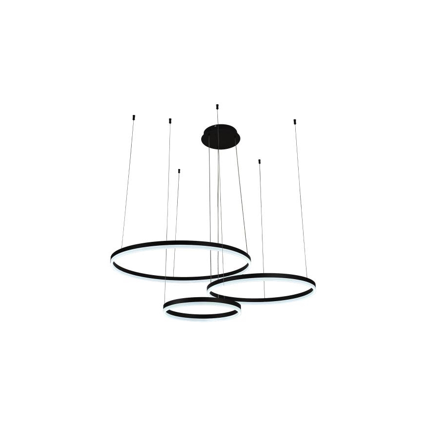 LED ljusreglerad ljuskrona på textilsladd LED/125W/230V 3000-6500K + fjärrkontroll