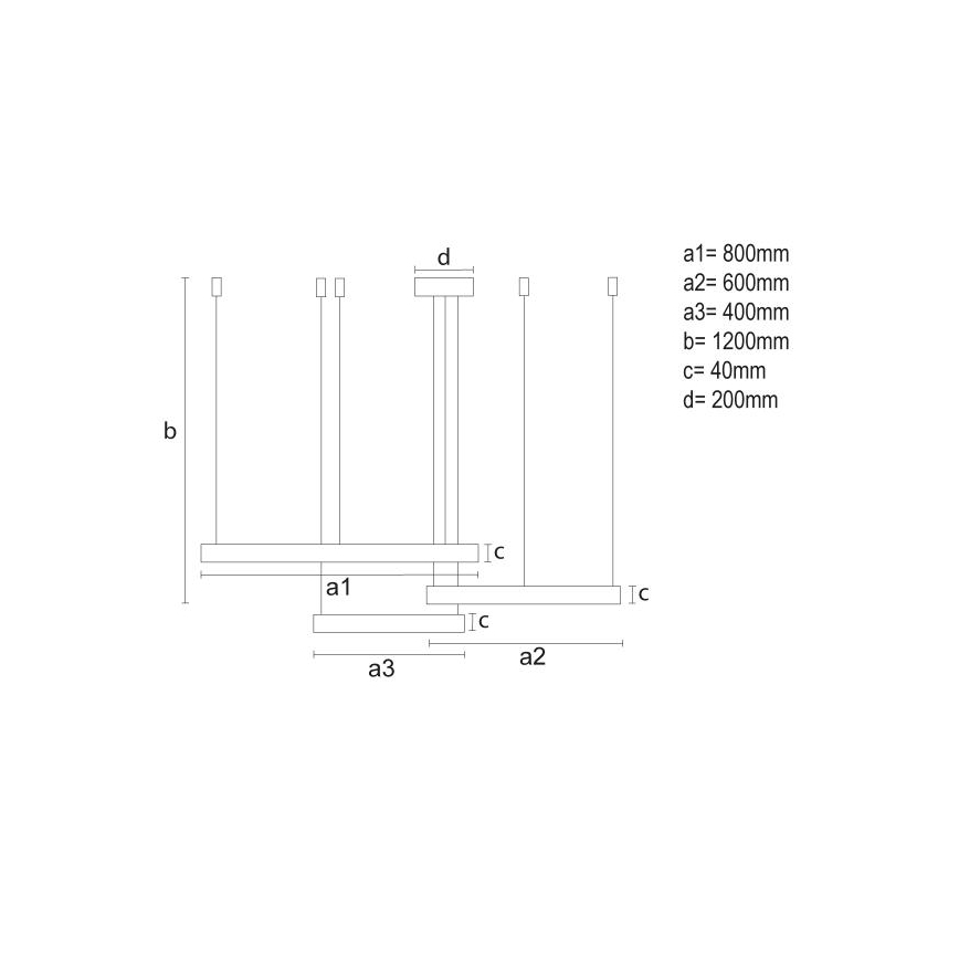 LED ljusreglerad ljuskrona på textilsladd LED/125W/230V 3000-6500K + fjärrkontroll