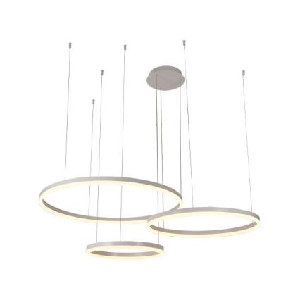 LED ljusreglerad ljuskrona på textilsladd LED/125W/230V 3000-6500K + fjärrkontroll