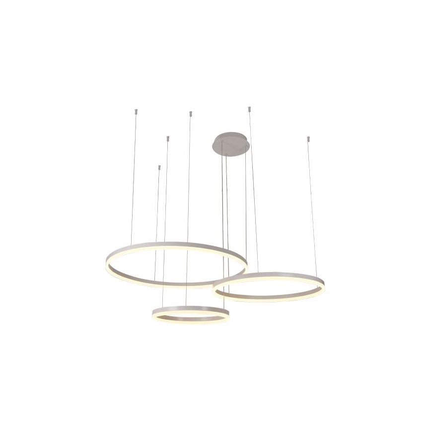 LED ljusreglerad ljuskrona på textilsladd LED/125W/230V 3000-6500K + fjärrkontroll