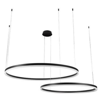 LED ljusreglerad ljuskrona på textilsladd LED/128W/230V 3000-6500K + fjärrkontroll