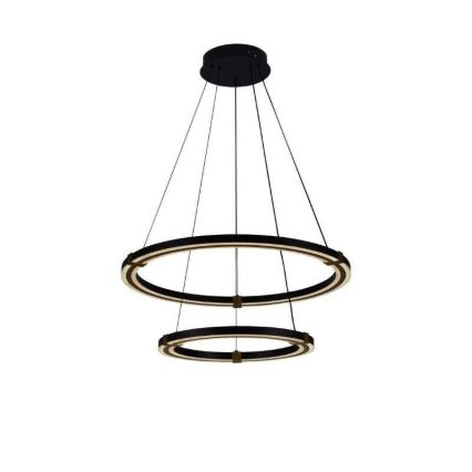 LED ljusreglerad ljuskrona på textilsladd LED/130W/230V 3000-6500K + fjärrkontroll