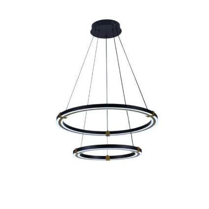 LED ljusreglerad ljuskrona på textilsladd LED/130W/230V 3000-6500K + fjärrkontroll