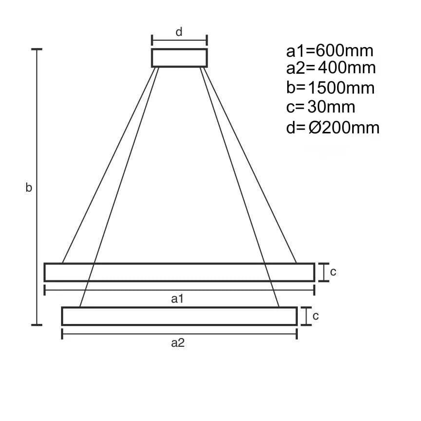 LED ljusreglerad ljuskrona på textilsladd LED/130W/230V 3000-6500K + fjärrkontroll