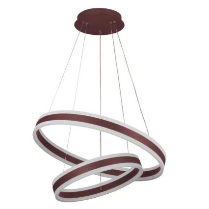 LED ljusreglerad ljuskrona på textilsladd LED/135W/230V 3000-6500K + fjärrkontroll