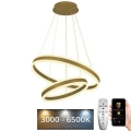 LED ljusreglerad ljuskrona på textilsladd LED/135W/230V 3000-6500K + fjärrkontroll