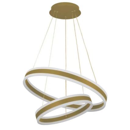 LED ljusreglerad ljuskrona på textilsladd LED/135W/230V 3000-6500K + fjärrkontroll