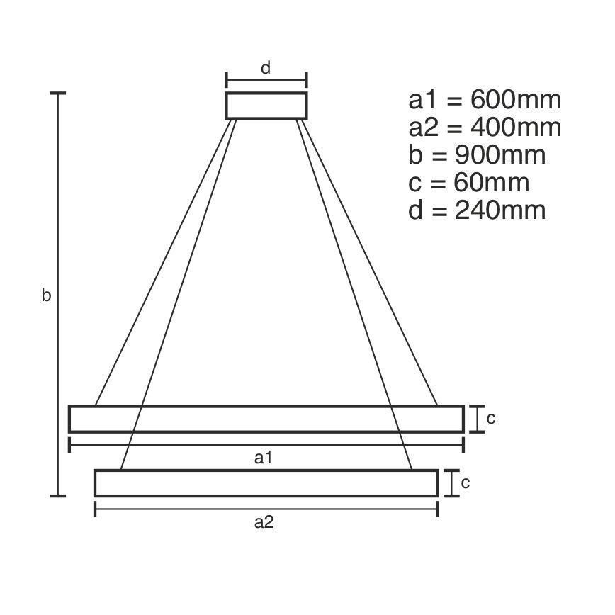 LED ljusreglerad ljuskrona på textilsladd LED/135W/230V 3000-6500K + fjärrkontroll