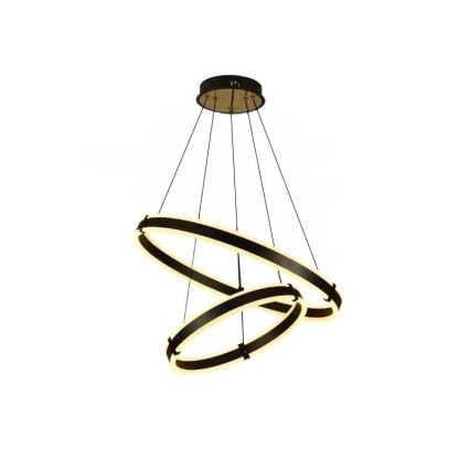 LED ljusreglerad ljuskrona på textilsladd LED/140W/230V 3000-6500K + fjärrkontroll