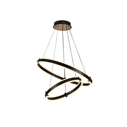 LED ljusreglerad ljuskrona på textilsladd LED/140W/230V 3000-6500K + fjärrkontroll