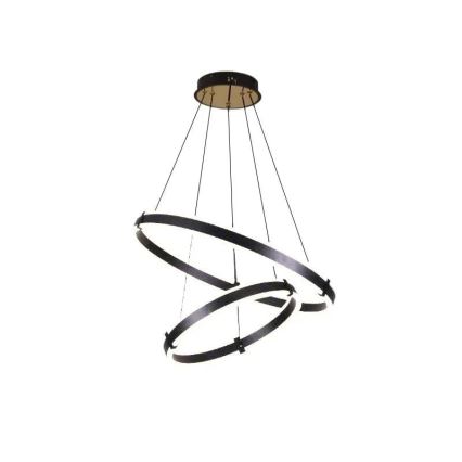 LED ljusreglerad ljuskrona på textilsladd LED/140W/230V 3000-6500K + fjärrkontroll