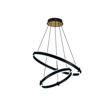 LED ljusreglerad ljuskrona på textilsladd LED/140W/230V 3000-6500K + fjärrkontroll