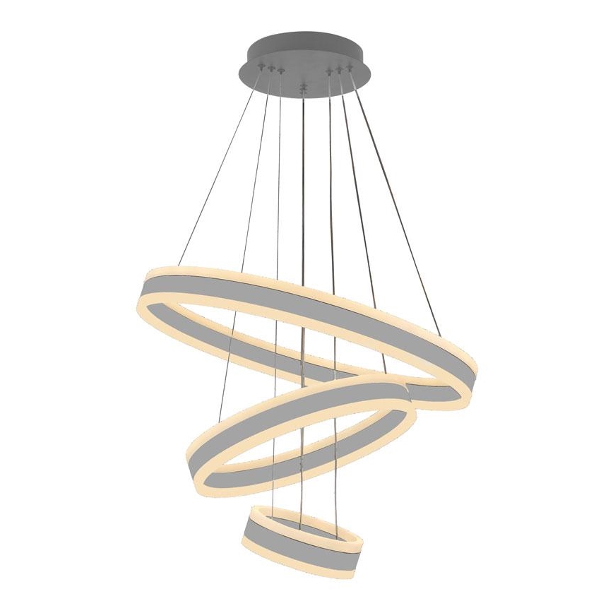 LED ljusreglerad ljuskrona på textilsladd LED/165W/230V 3000-6500K diameter 60 cm + fjärrkontroll