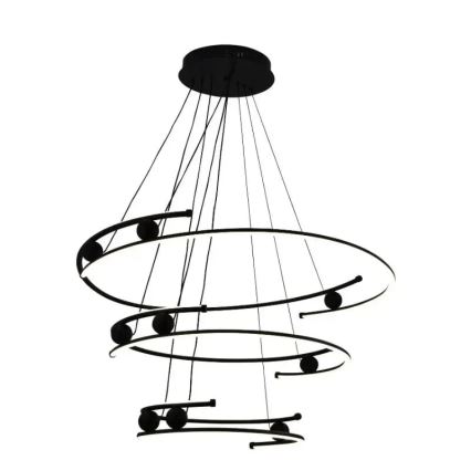 LED ljusreglerad ljuskrona på textilsladd LED/170W/230V 3000-6500K + fjärrkontroll