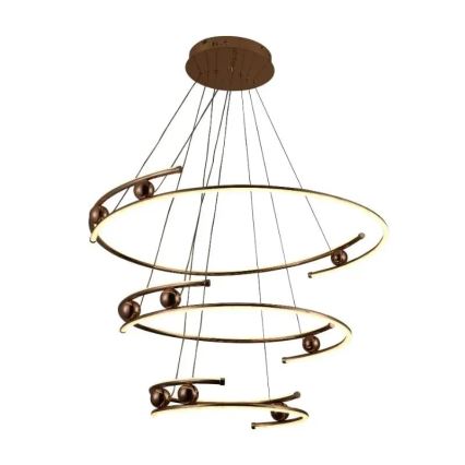 LED ljusreglerad ljuskrona på textilsladd LED/170W/230V 3000-6500K + fjärrkontroll