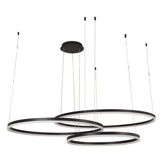 LED ljusreglerad ljuskrona på textilsladd LED/170W/230V 3000-6500K + fjärrkontroll
