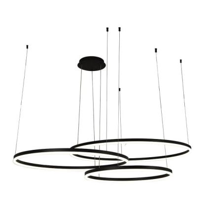 LED ljusreglerad ljuskrona på textilsladd LED/170W/230V 3000-6500K + fjärrkontroll