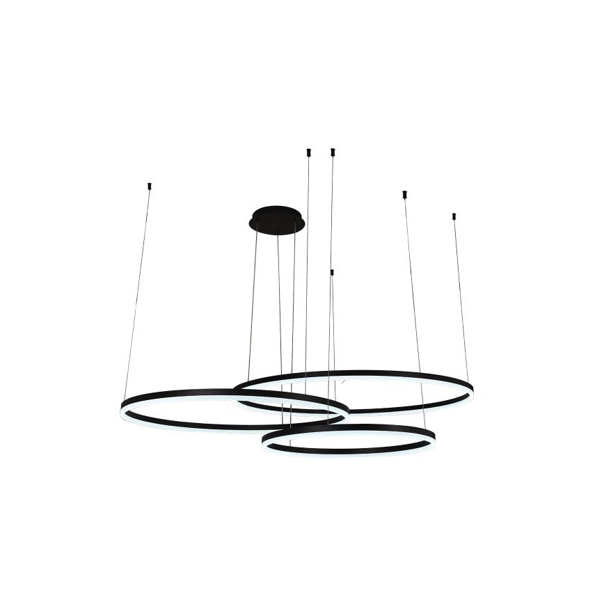 LED ljusreglerad ljuskrona på textilsladd LED/170W/230V 3000-6500K + fjärrkontroll