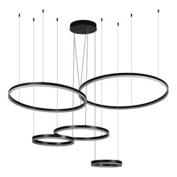 LED ljusreglerad ljuskrona på textilsladd LED/220W/230V 3000-6500K + fjärrkontroll