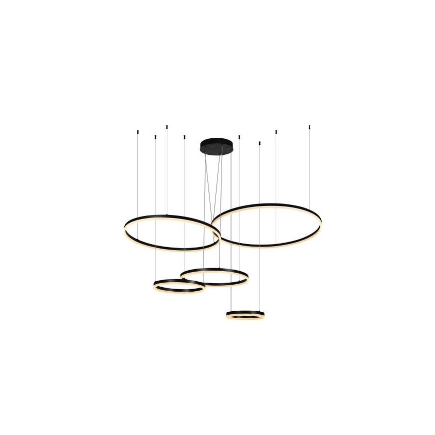 LED ljusreglerad ljuskrona på textilsladd LED/220W/230V 3000-6500K + fjärrkontroll
