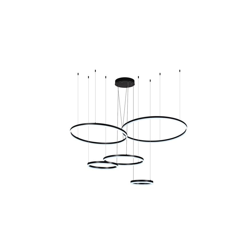 LED ljusreglerad ljuskrona på textilsladd LED/220W/230V 3000-6500K + fjärrkontroll