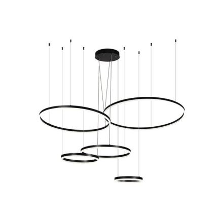 LED ljusreglerad ljuskrona på textilsladd LED/220W/230V 3000-6500K + fjärrkontroll