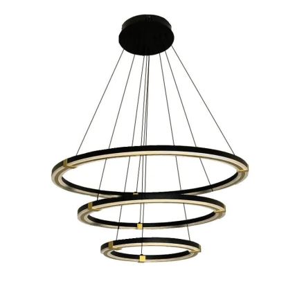 LED ljusreglerad ljuskrona på textilsladd LED/235W/230V 3000-6500K + fjärrkontroll