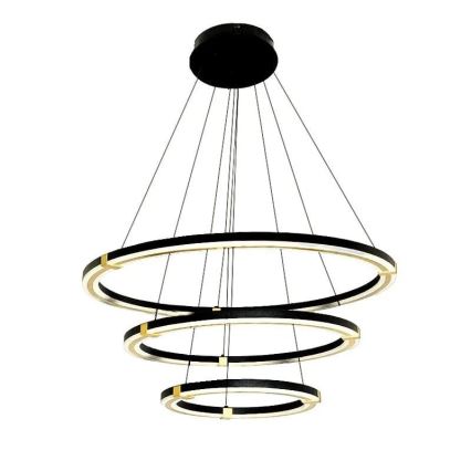 LED ljusreglerad ljuskrona på textilsladd LED/235W/230V 3000-6500K + fjärrkontroll