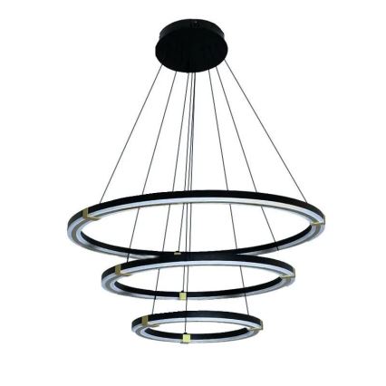 LED ljusreglerad ljuskrona på textilsladd LED/235W/230V 3000-6500K + fjärrkontroll