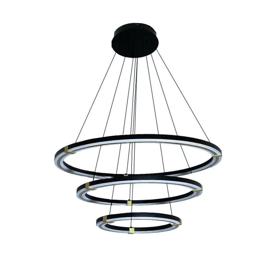 LED ljusreglerad ljuskrona på textilsladd LED/235W/230V 3000-6500K + fjärrkontroll
