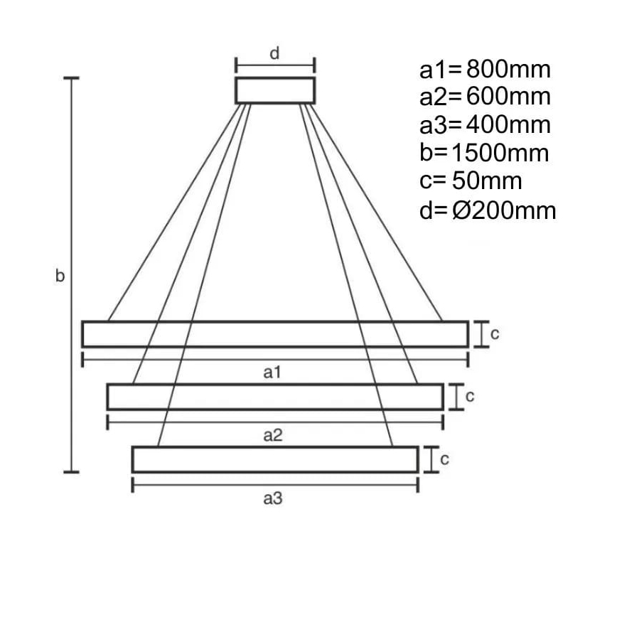 LED ljusreglerad ljuskrona på textilsladd LED/235W/230V 3000-6500K + fjärrkontroll