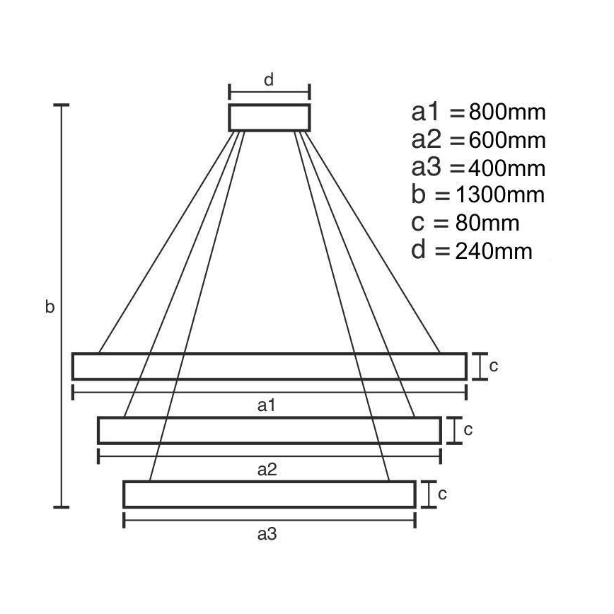 LED ljusreglerad ljuskrona på textilsladd LED/240W/230V 3000-6500K + fjärrkontroll