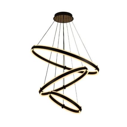 LED ljusreglerad ljuskrona på textilsladd LED/250W/230V 3000-6500K + fjärrkontroll