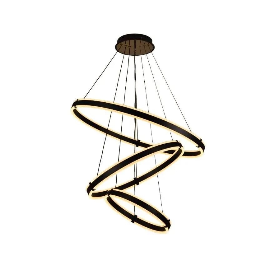 LED ljusreglerad ljuskrona på textilsladd LED/250W/230V 3000-6500K + fjärrkontroll