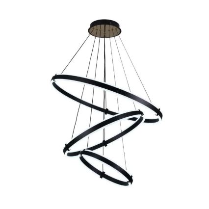 LED ljusreglerad ljuskrona på textilsladd LED/250W/230V 3000-6500K + fjärrkontroll