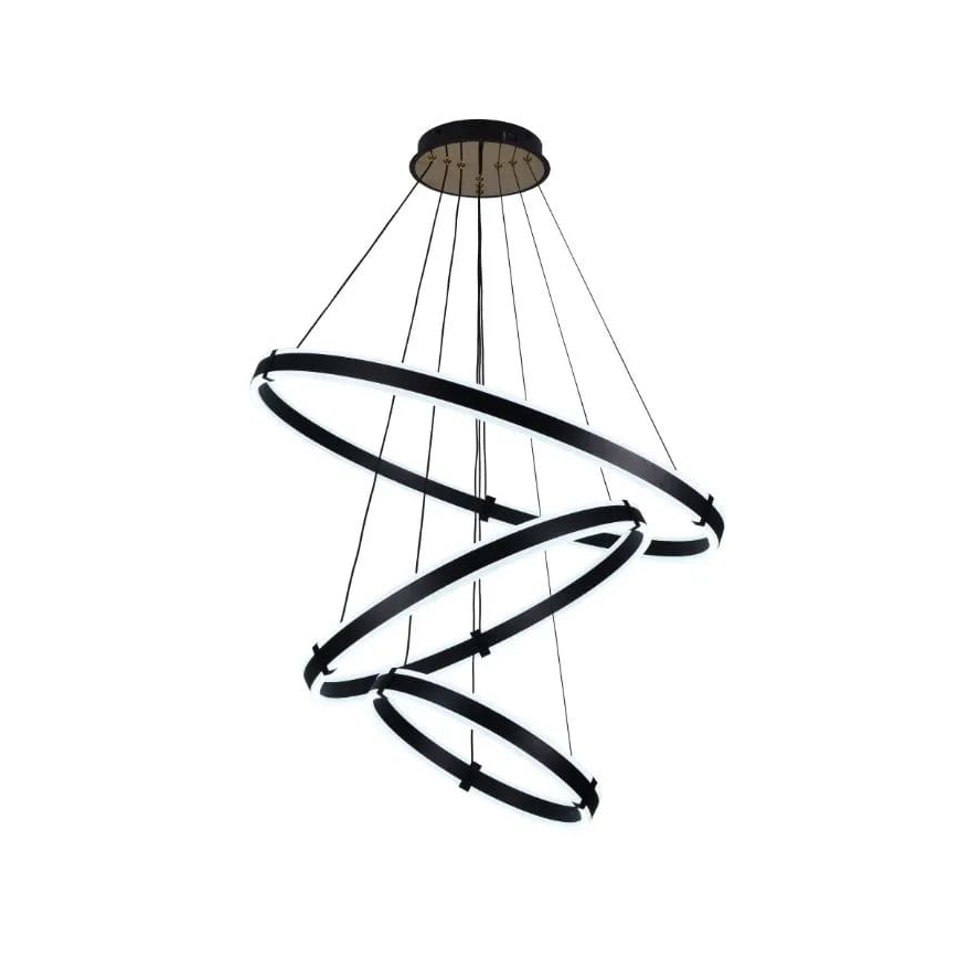 LED ljusreglerad ljuskrona på textilsladd LED/250W/230V 3000-6500K + fjärrkontroll