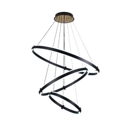 LED ljusreglerad ljuskrona på textilsladd LED/250W/230V 3000-6500K + fjärrkontroll