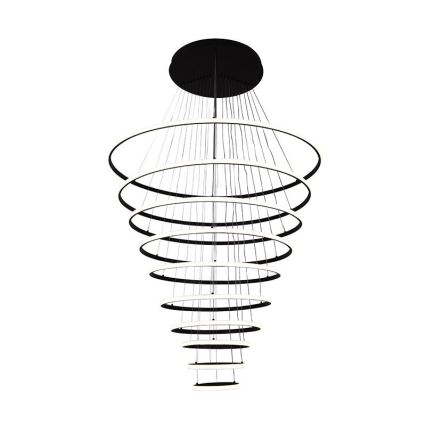 LED ljusreglerad ljuskrona på textilsladd LED/365W/230V 3000-6500K + fjärrkontroll