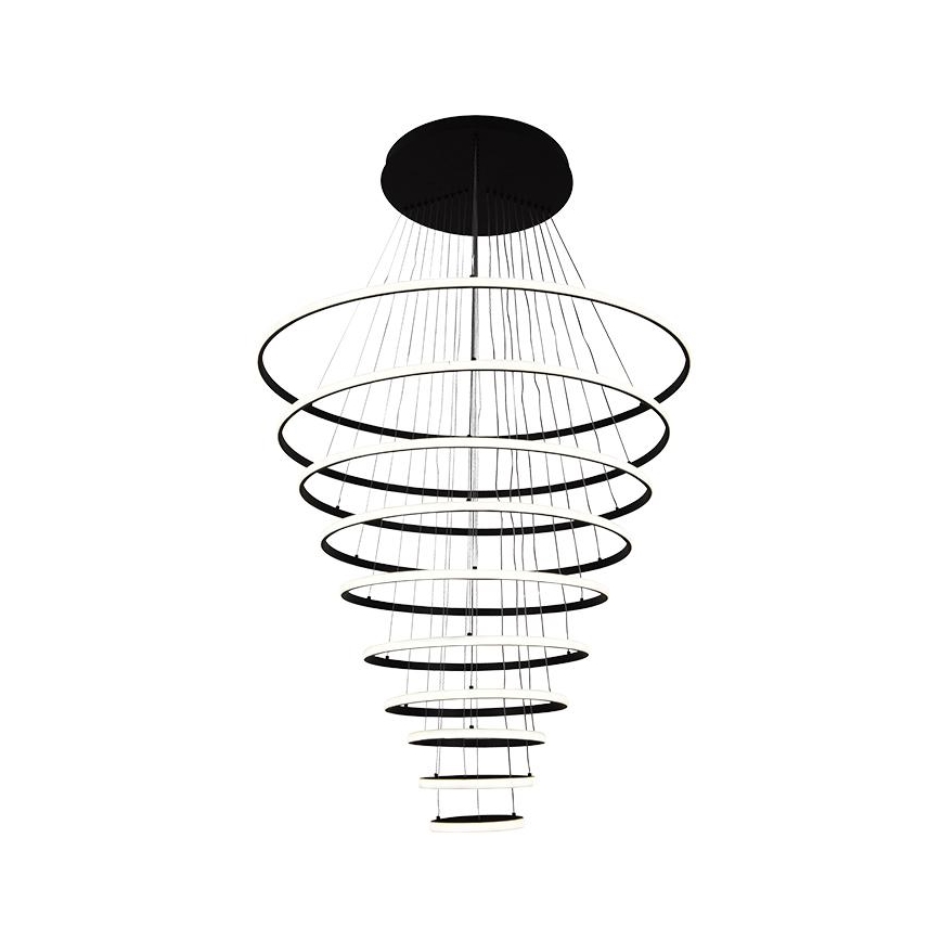 LED ljusreglerad ljuskrona på textilsladd LED/365W/230V 3000-6500K + fjärrkontroll