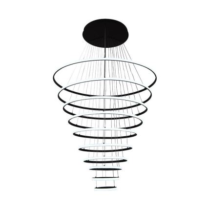 LED ljusreglerad ljuskrona på textilsladd LED/365W/230V 3000-6500K + fjärrkontroll