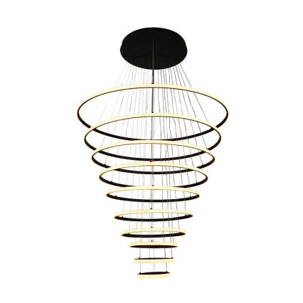 LED ljusreglerad ljuskrona på textilsladd LED/365W/230V 3000-6500K + fjärrkontroll