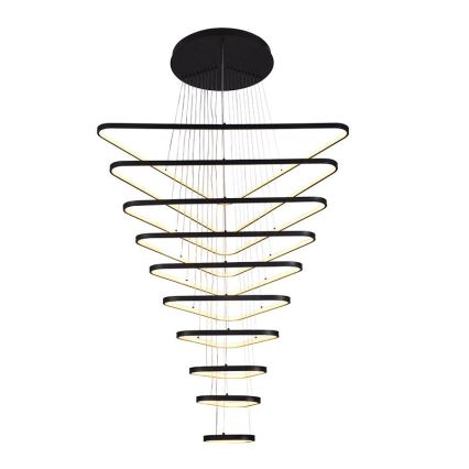 LED ljusreglerad ljuskrona på textilsladd LED/385W/230V 3000-6500K + fjärrkontroll