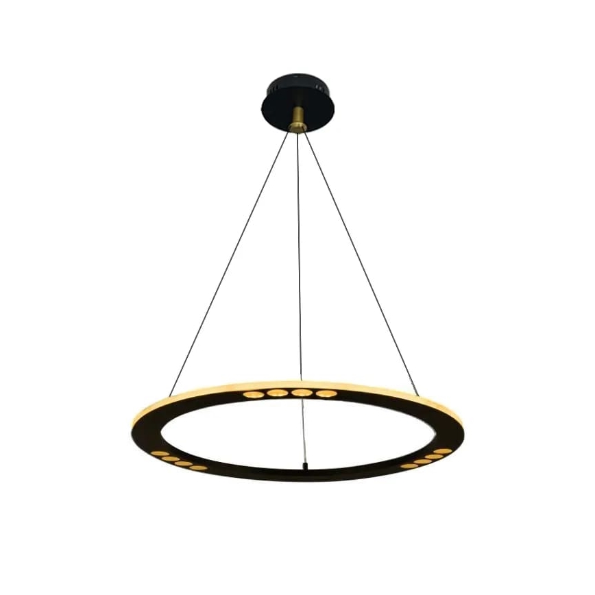 LED ljusreglerad ljuskrona på textilsladd LED/40W/230V 3000-6500K + fjärrkontroll