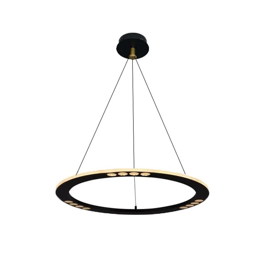 LED ljusreglerad ljuskrona på textilsladd LED/40W/230V 3000-6500K + fjärrkontroll