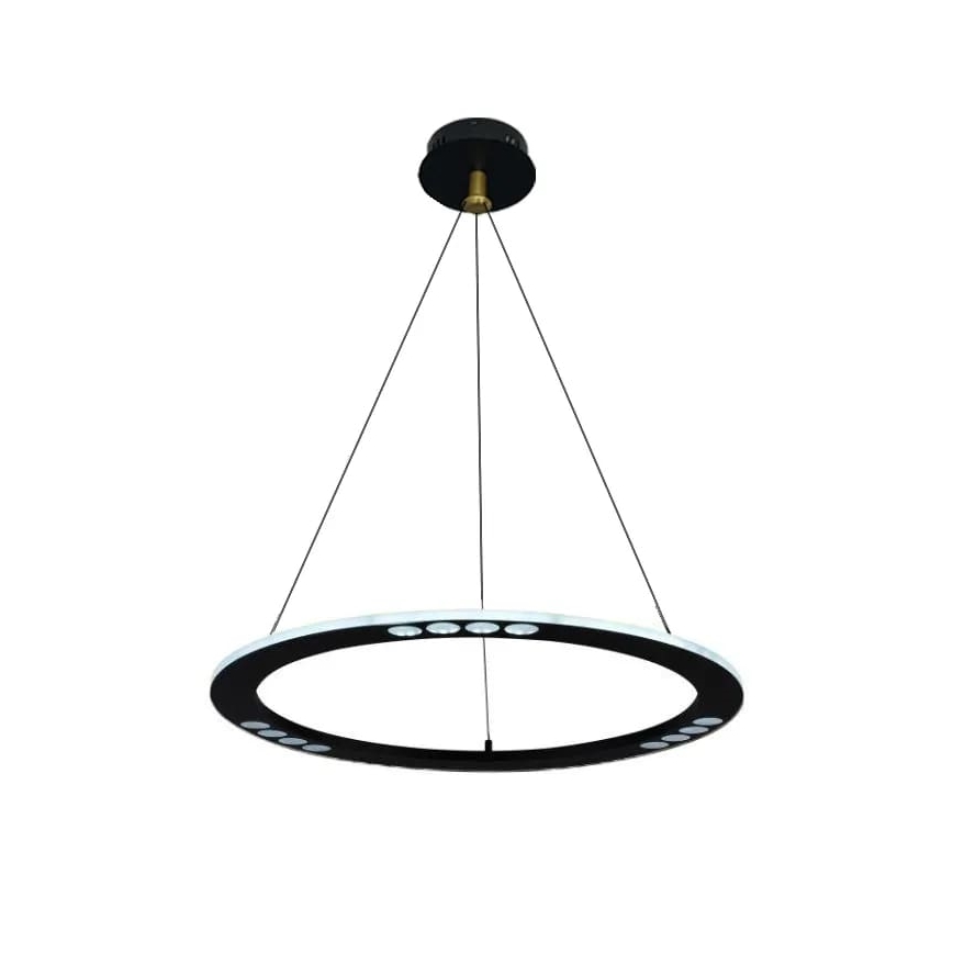 LED ljusreglerad ljuskrona på textilsladd LED/40W/230V 3000-6500K + fjärrkontroll